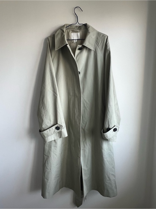 H&M Jackets & Blazers - H&M Light Sage Trench Coat